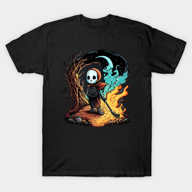 Death in the forest T-Shirt by Crazy skull